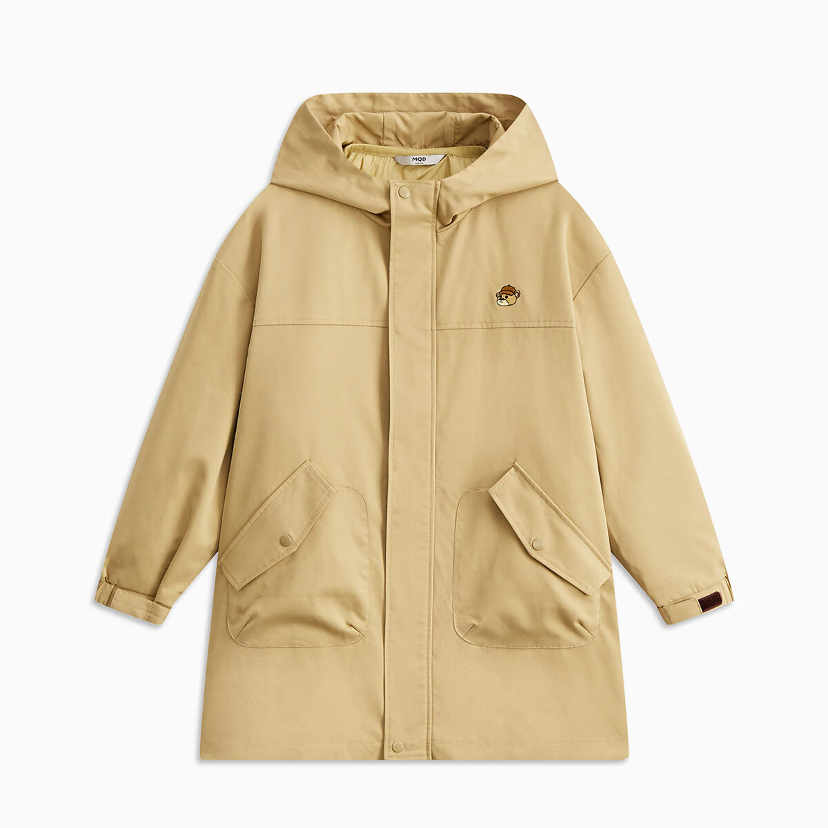 马骑顿（MQD）【一衣三穿】童装男童冬装新款儿童中长款羽绒服 卡其色 150 充绒量44g