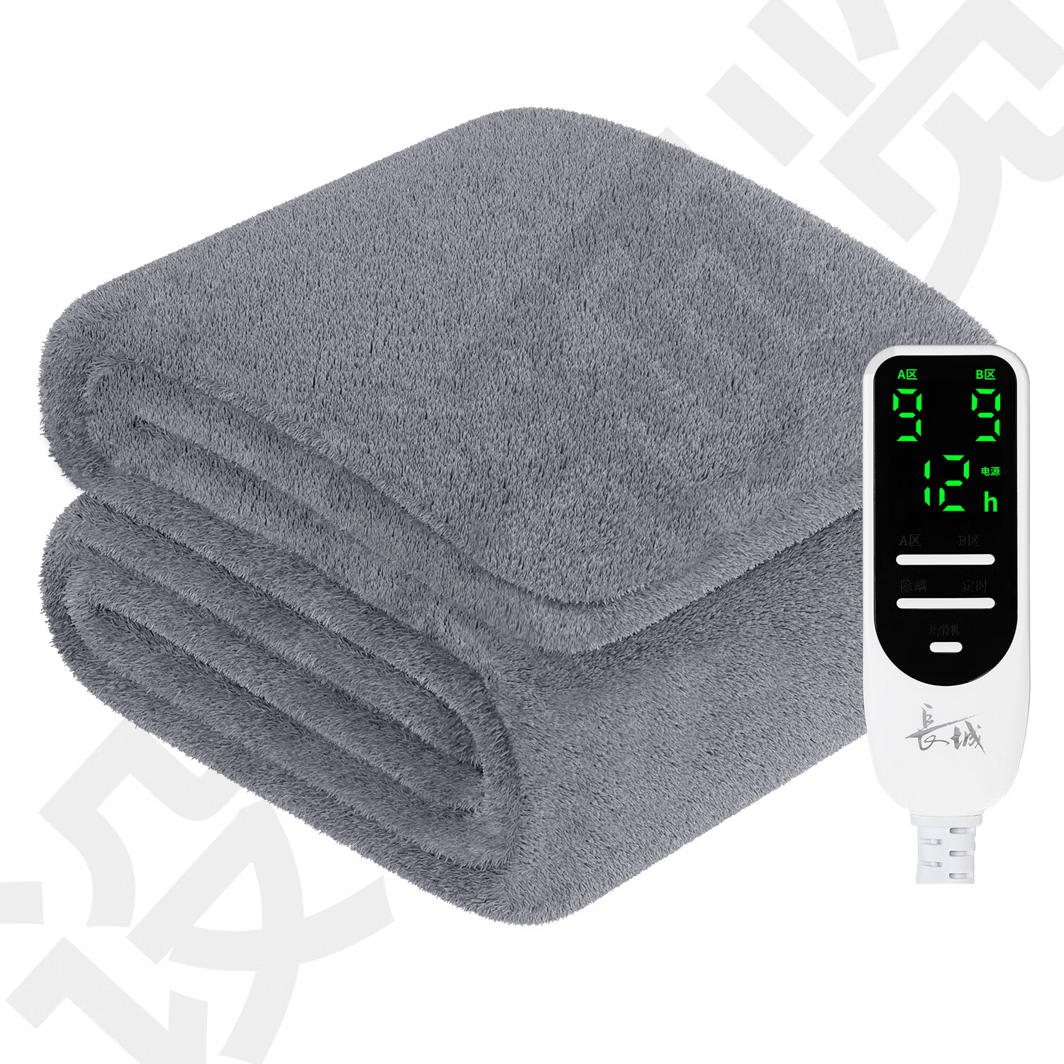 长城电热毯双人双控智能除螨石墨烯加热安全速热自动断电家用床上用品 加厚葵花绒【A类母婴可用】 200*180cm【恒温速热】【一键除螨】