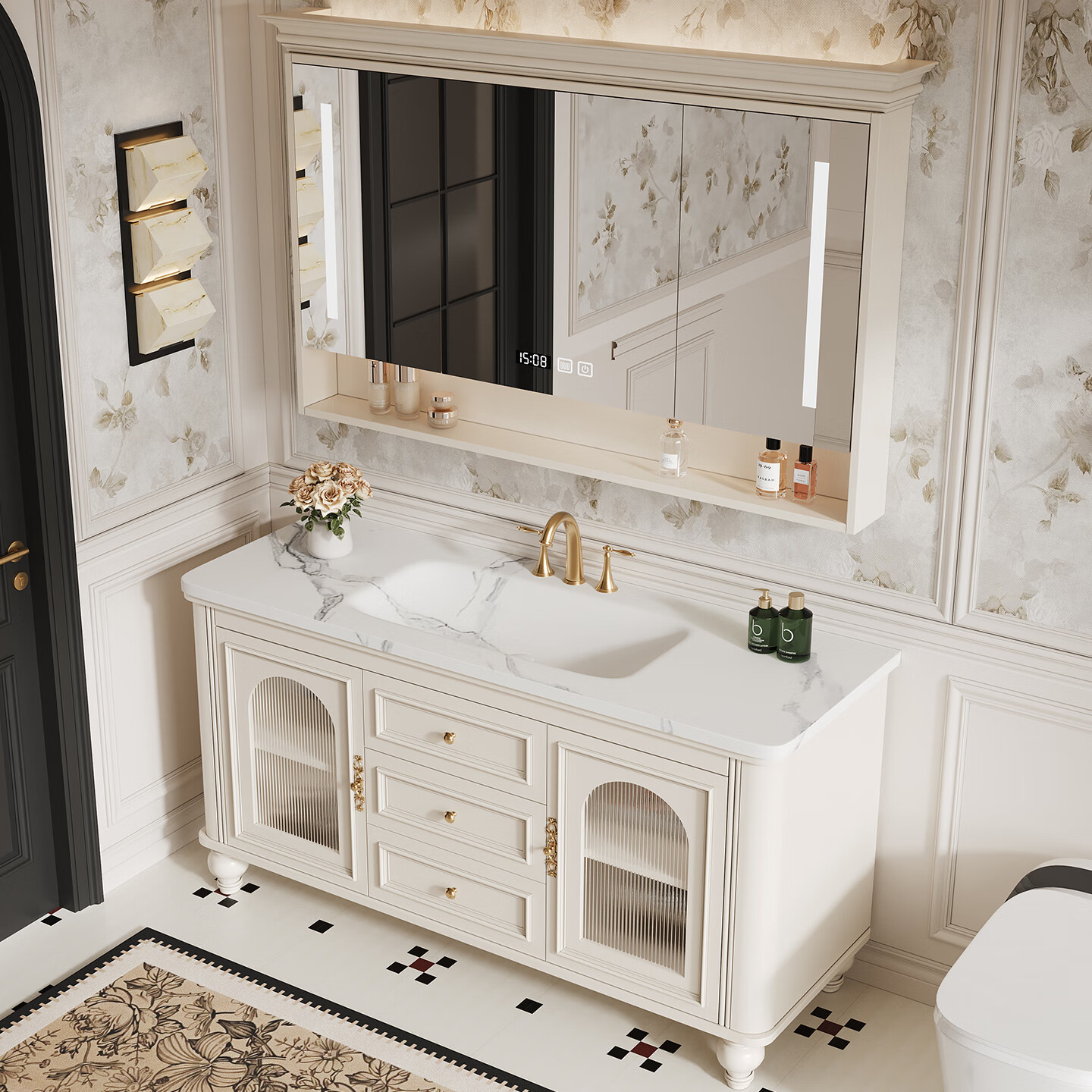 ��ʫ���� ��ʽ���ͷ�����ԡ�ҹ� 80CM�մ��� ��ľϴ��̨ �����ž��� 1602.28Ԫ