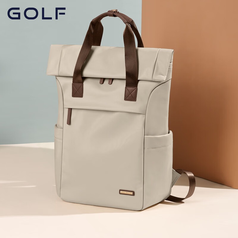 高爾夫（GOLF）雙肩包女士旅行背包大容量學(xué)生書(shū)包休閑運動(dòng)時(shí)尚電腦背包【Q】 款式3-果仁杏