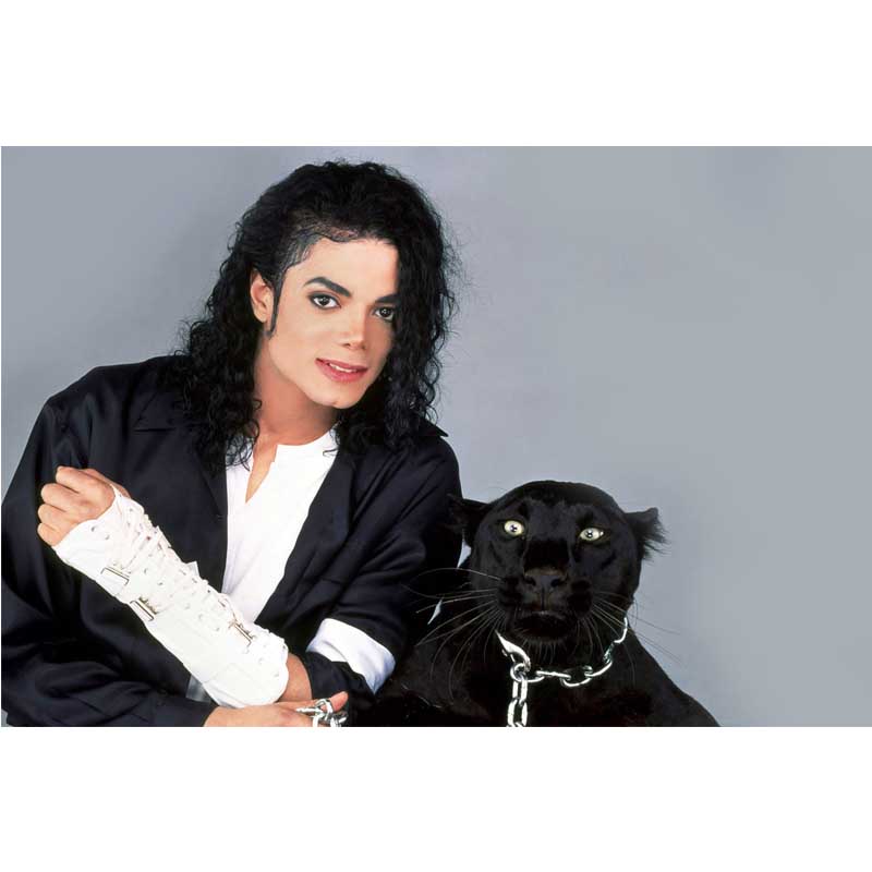 狼天影 迈克尔杰克逊歌手经典海报墙贴纸复古酒吧房间装饰贴画自粘