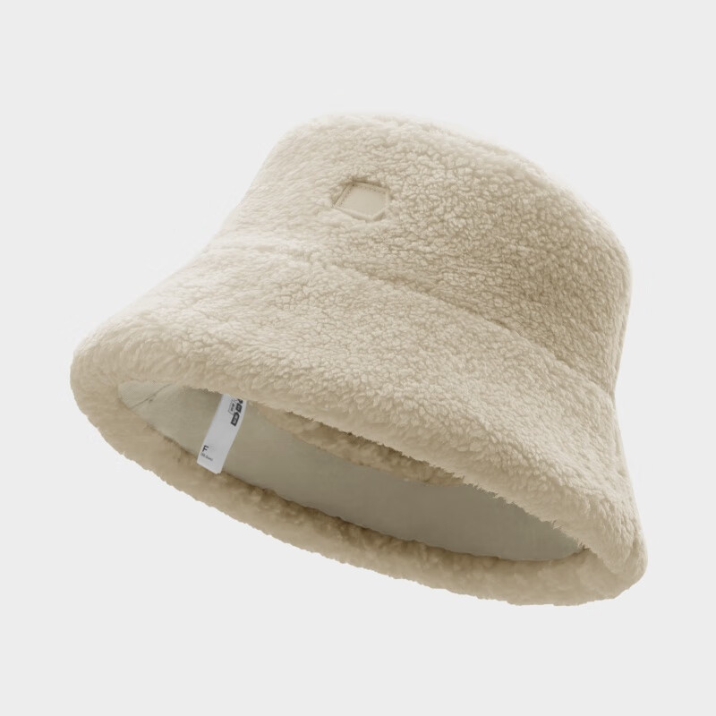 蕉内（Bananain）302Go女士双面渔夫帽子显脸小保暖锁温半掌手套围脖发热围巾 【帽子】奶茶棕 均码