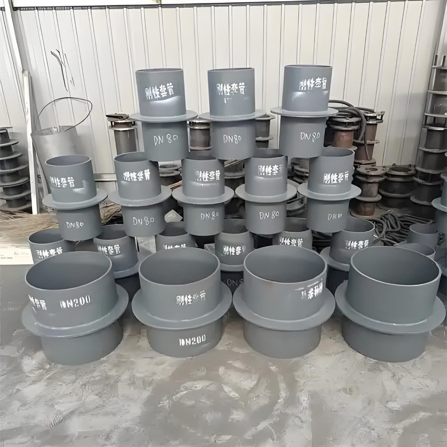 定制国标不锈钢刚性防水套管304材质穿墙预埋套管316柔性防水套管