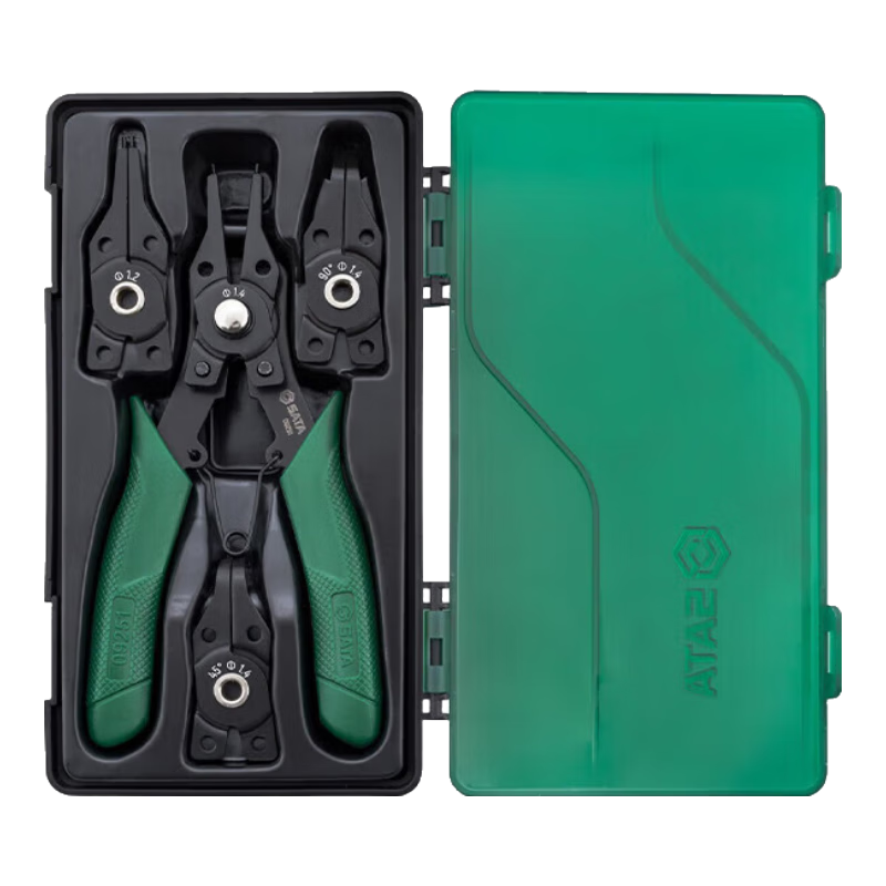 世達(dá)（SATA）09251卡簧鉗內(nèi)外兩用四合一多功能5件套彈簧鉗工具鉗子工具 09251【5件套卡簧鉗套裝】