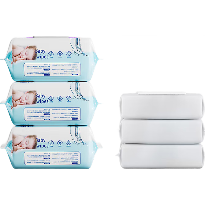 婴儿湿巾80抽大包装加厚宝宝手口专用湿纸巾儿童清洁湿巾批发工厂 京喜婴儿湿巾 一包装