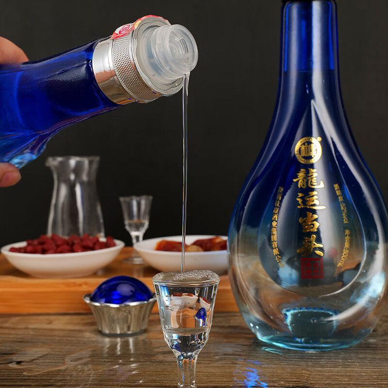 白水杜康（BAISHUIDUKANG）龙运当头 浓香型白酒 52度 500ML*2瓶 高端手提礼盒 送酒具 送礼 52度 500mL 2瓶 送酒具