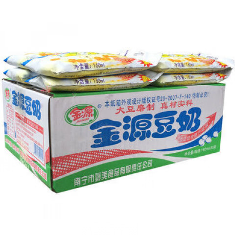 金源南宁金源豆奶饮料整箱批发营养早餐奶正宗味道即食植物奶 30袋装