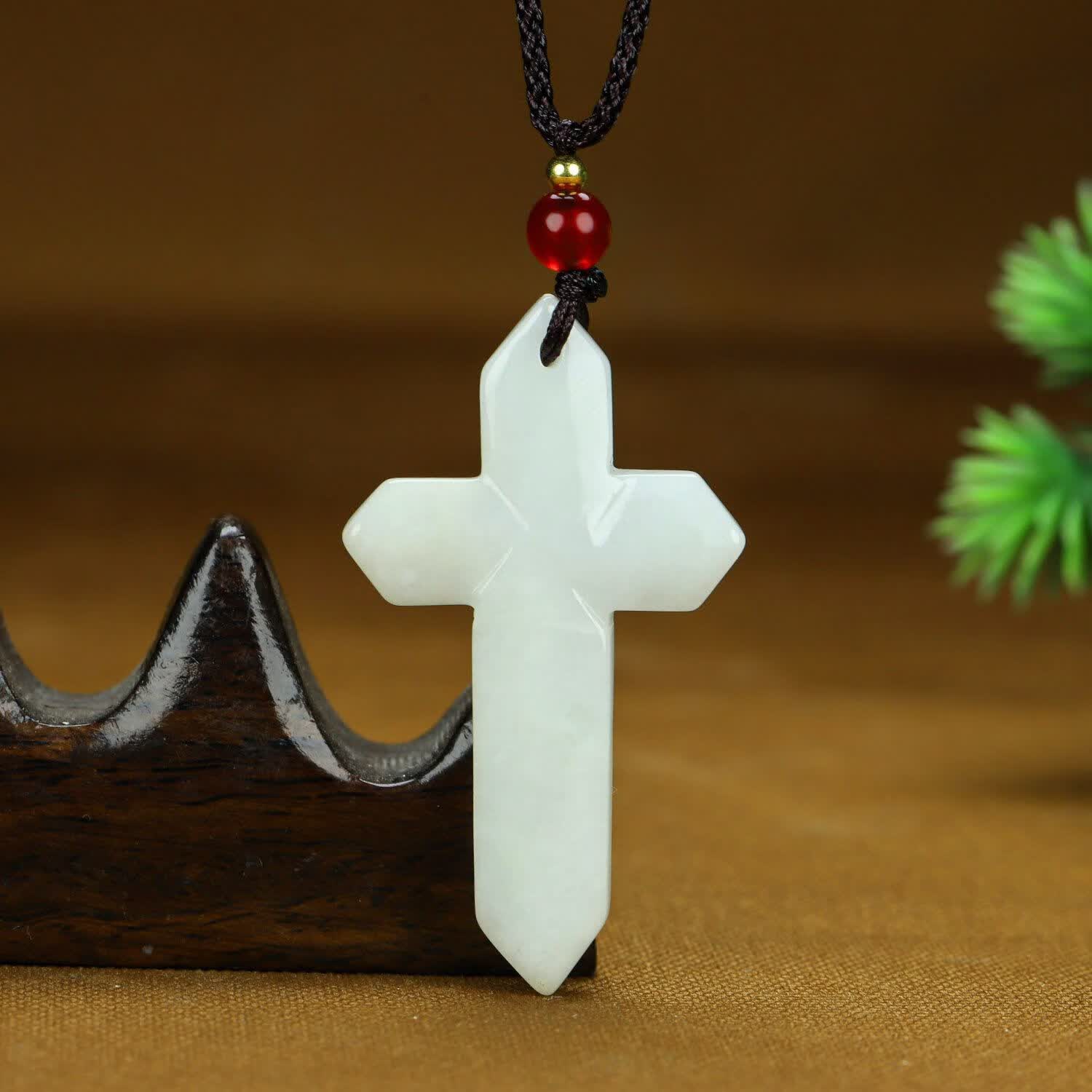 春龙翡翠a货十字架玉坠翠玉石男女平安吊坠项链挂件礼物挂绳 吊坠