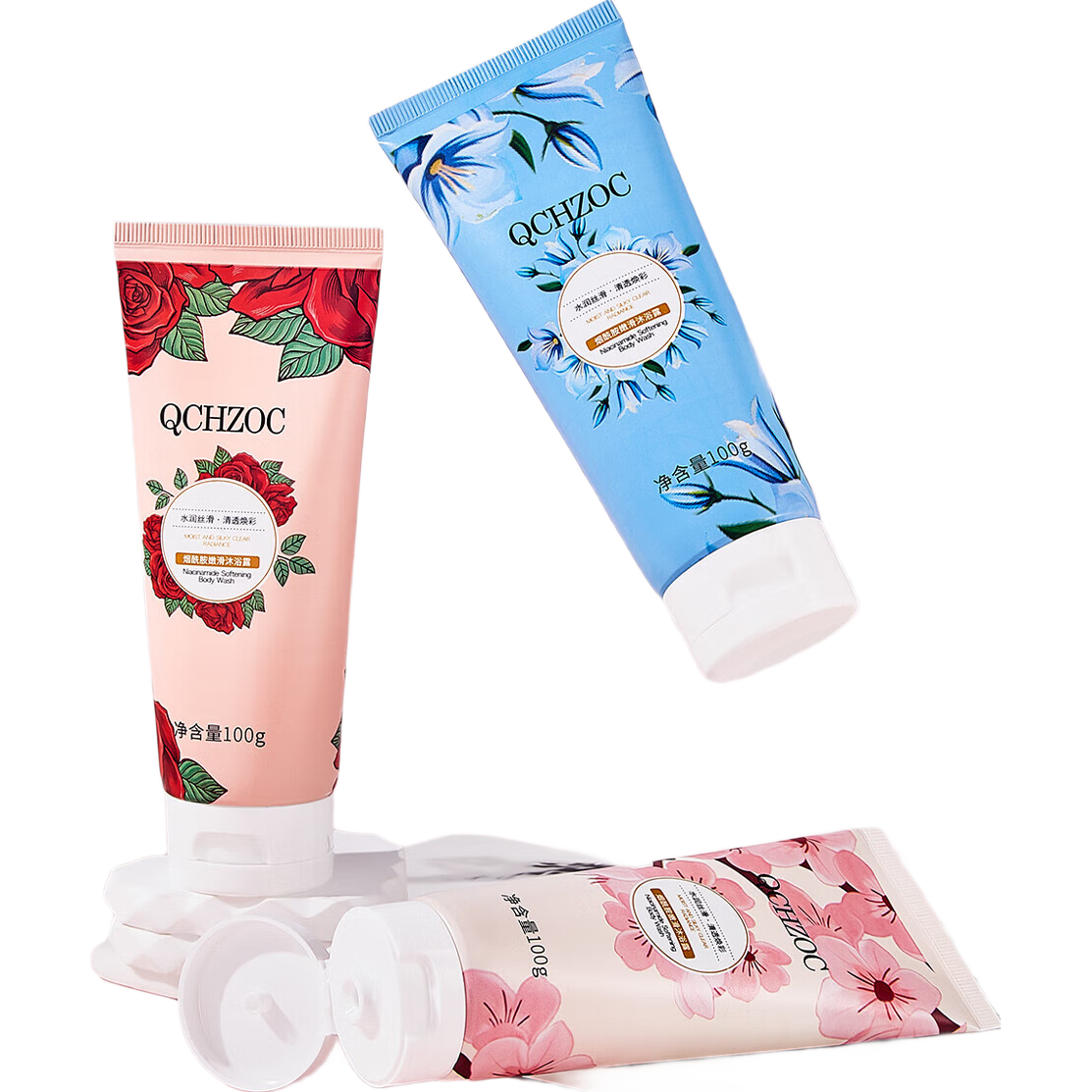 花香樱花沐浴露男女士持久留香旅行出行出差香体型沐浴液100ml 【一支装】樱花沐浴露100ml