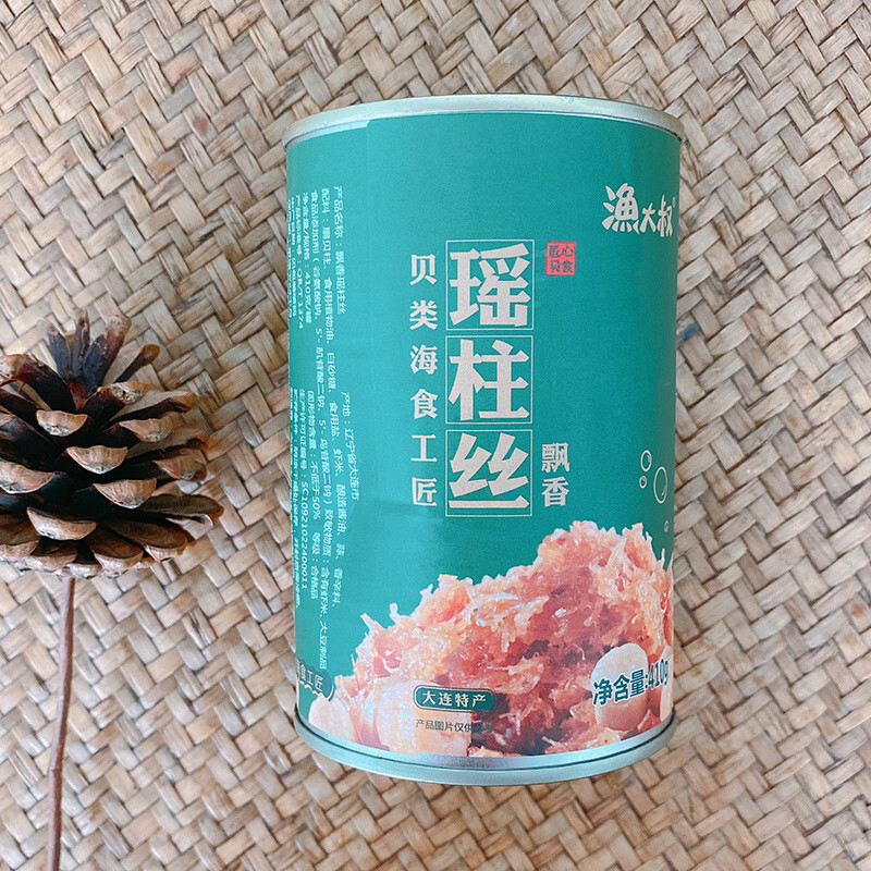 漁大叔辣味瑤柱絲410g瑤柱培根卷壽司料理專用干貝絲拌飯材料 原味