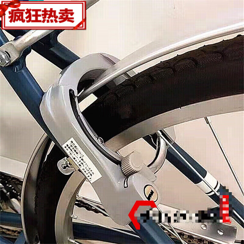 適用于自行車鎖大號(hào)山地車防盜鎖自行車馬蹄鎖折疊車鎖單車固定鎖 灰色普通自行車鎖