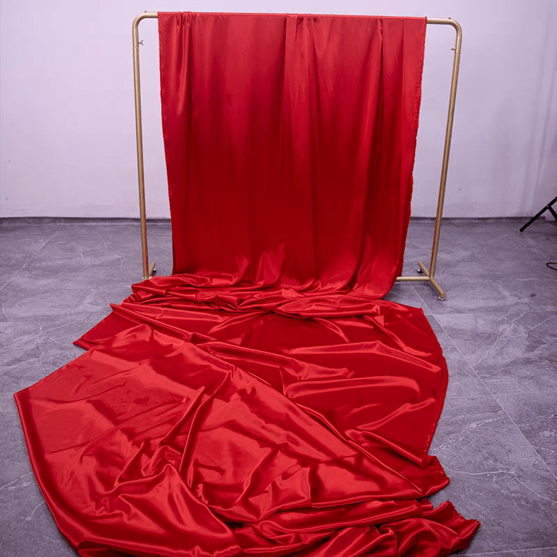 揭牌仪式红布红绸布绸缎布开业揭幕剪彩丝绸布大红色