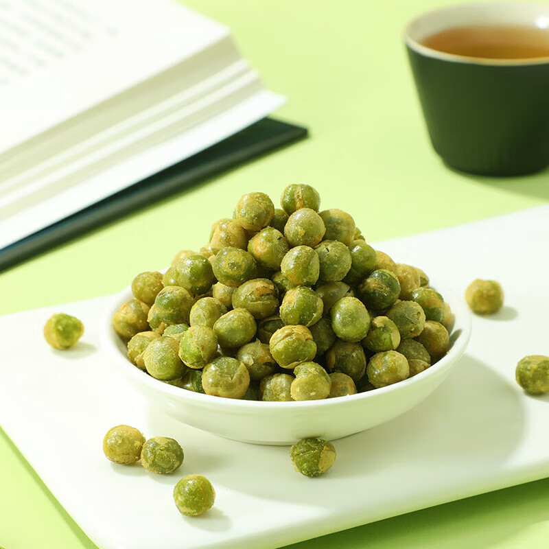 味滋源蒜香青豆袋装坚果炒货特产小吃休闲零食品怀旧美食下酒菜 120g/袋 2袋装