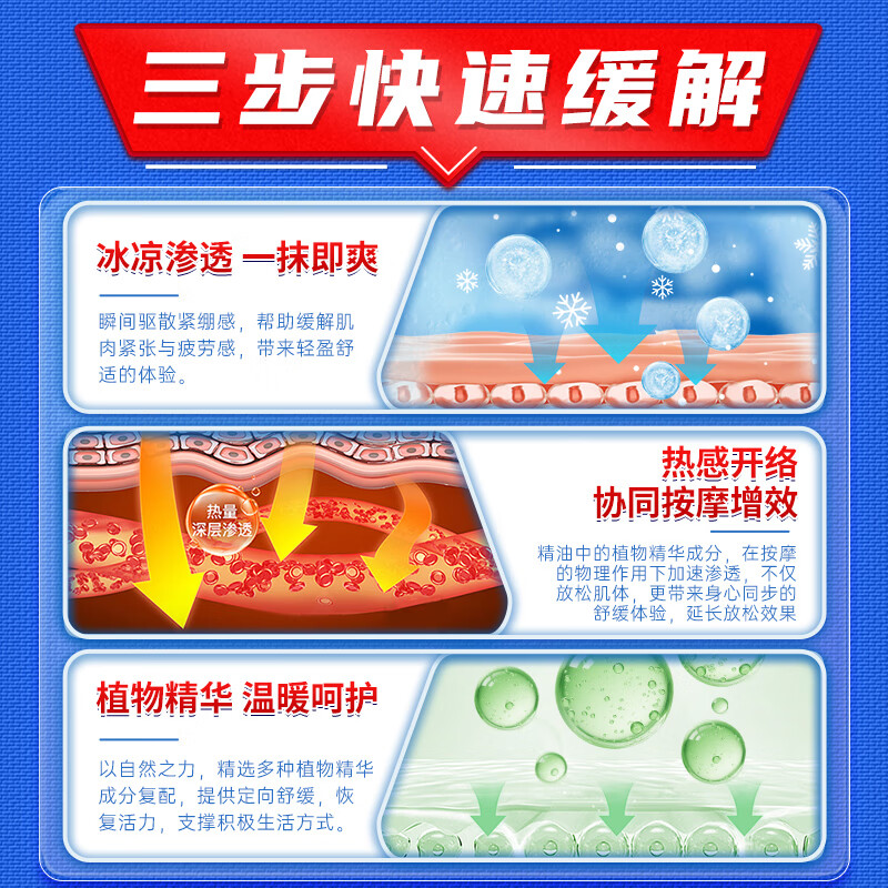 金顶皇钻山风精油外用按摩精油适用风寒湿邪劳损引起的颈肩腰腿关节疼痛 2瓶装