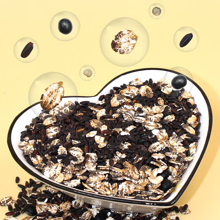 李小谷（LIXIAOGU）李小谷五黑粥罐裝(含黑米黑糯米黑麥片黑豆黑小米臘八寶粥原料 東北紅豆2斤