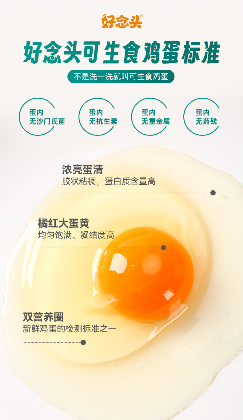好念头可生食鸡蛋新鲜始祖黑鸡无菌无抗蛋荷包蛋送人国货抗生素 始祖黑鸡可生食鸡蛋 10枚