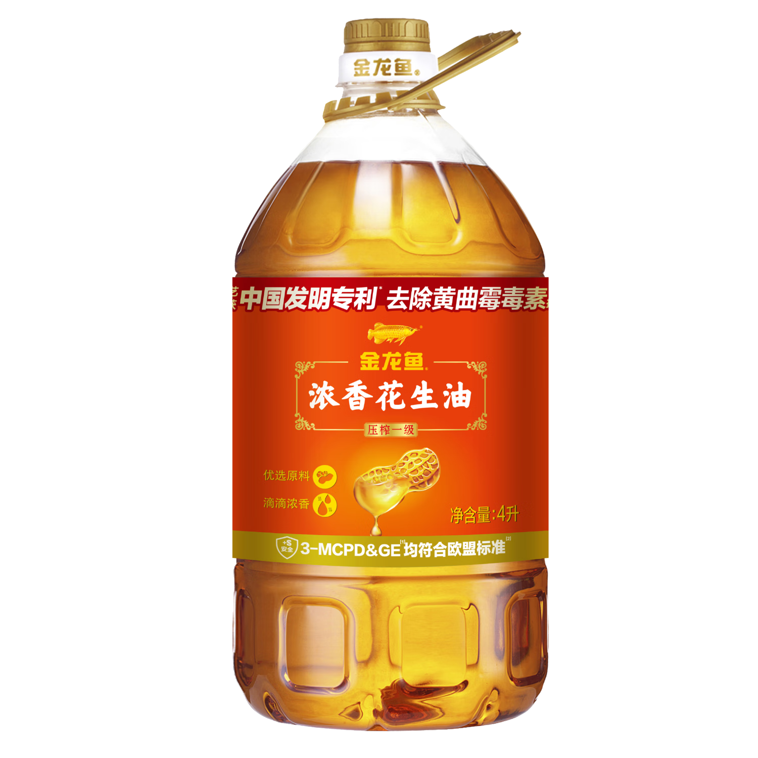金龙鱼 食用油  浓香花生油4L(新老包装交替发货)