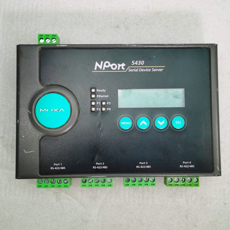 MOXANport5430网口转串口服务器UC-7101嵌入式控制器 功能好 Nport5430串口服务器_8成新左右