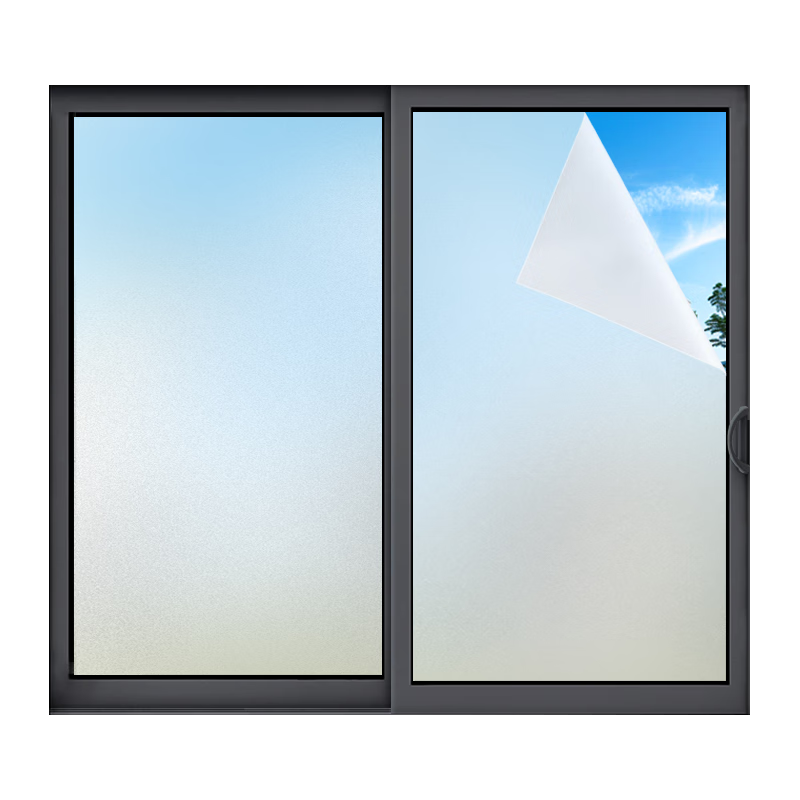 墨斗鱼磨砂玻璃隐私贴膜窗户防窥膜卫生间厕所贴纸透光不透人0.45*2米