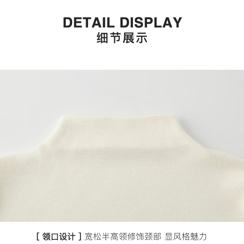浪莎【两件装】打底衫女内搭可外穿洋气2025秋季新款半高领德绒上衣  白色+咖色 【双面德绒加厚防寒】 均码 【建议：70-140斤】
