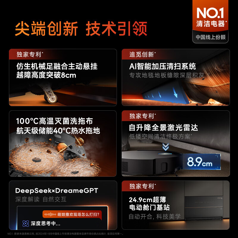 追觅X50Pro增强版扫地机器人扫拖一体自动清洗全自动拖地机洗拖一体智能洗拖布家用机器人ZMD水箱板