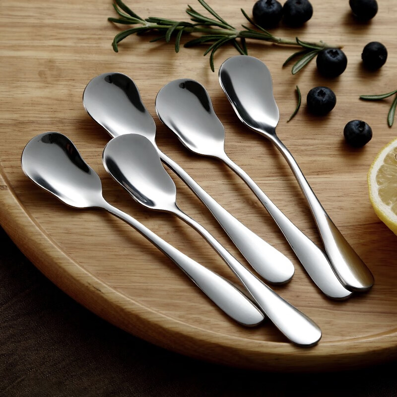 onlycook 勺子不锈钢甜品勺雪糕勺冰淇淋勺冰激凌勺 短柄可爱儿童宝宝