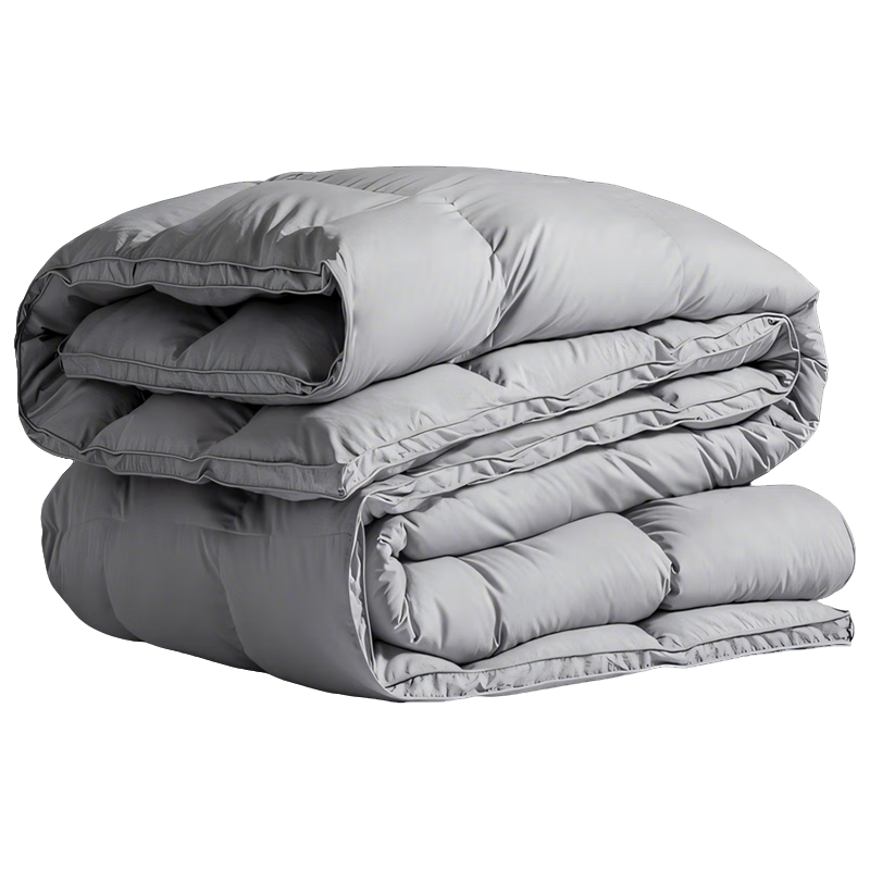 无印良品100%白鹅毛羽毛被子 石墨烯速暖羽毛绒丝秋冬被芯约6斤 200*230cm