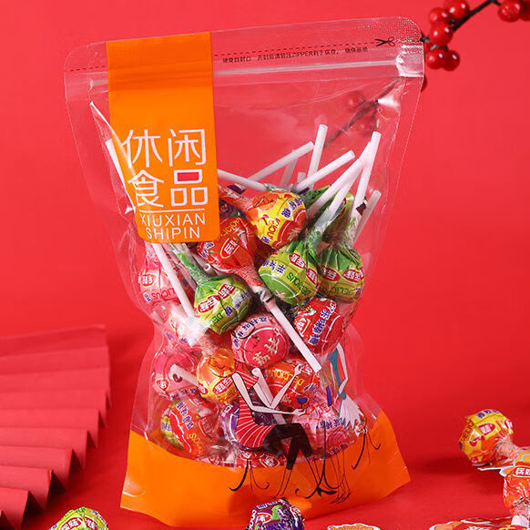 兵妹（bingmei）厂家直供多种口味真果棒棒糖10g装40支袋装混合水 【1袋约40支】400g真果棒棒棒糖