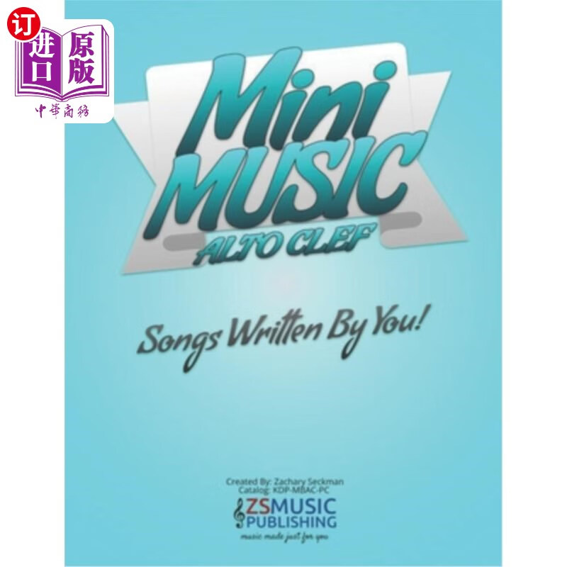 海外直订mini music book for alto clef: an easy-peasy book for