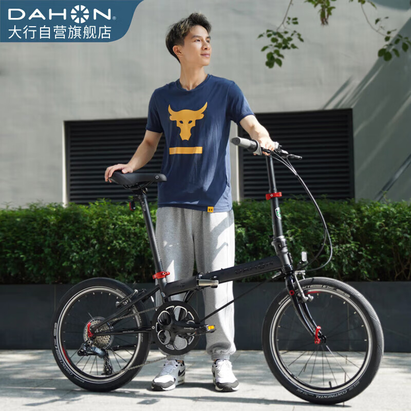 大行（DAHON）折叠自行车20英寸8级变速经典P8单车KBC083 灰黑截色【JD定制】