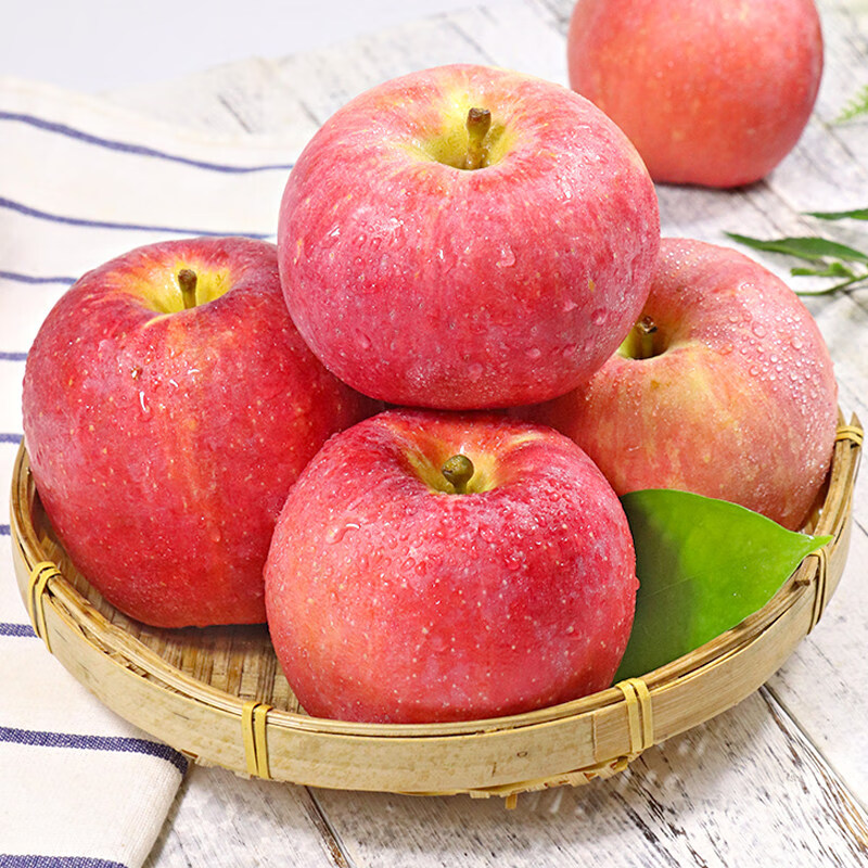 康田汇 陕西苹果水果秦美时令丑苹果新生鲜孕妇水果富士送礼整箱 5斤品质果【严选装】净4.5斤