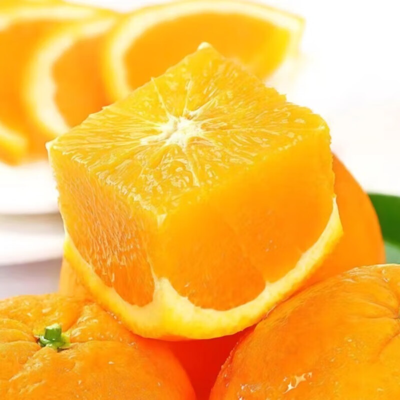 （精品果）赣南脐橙 橙子 正宗江西赣州直发 新鲜采摘 送货上门A 带箱10斤 直径70-80mm