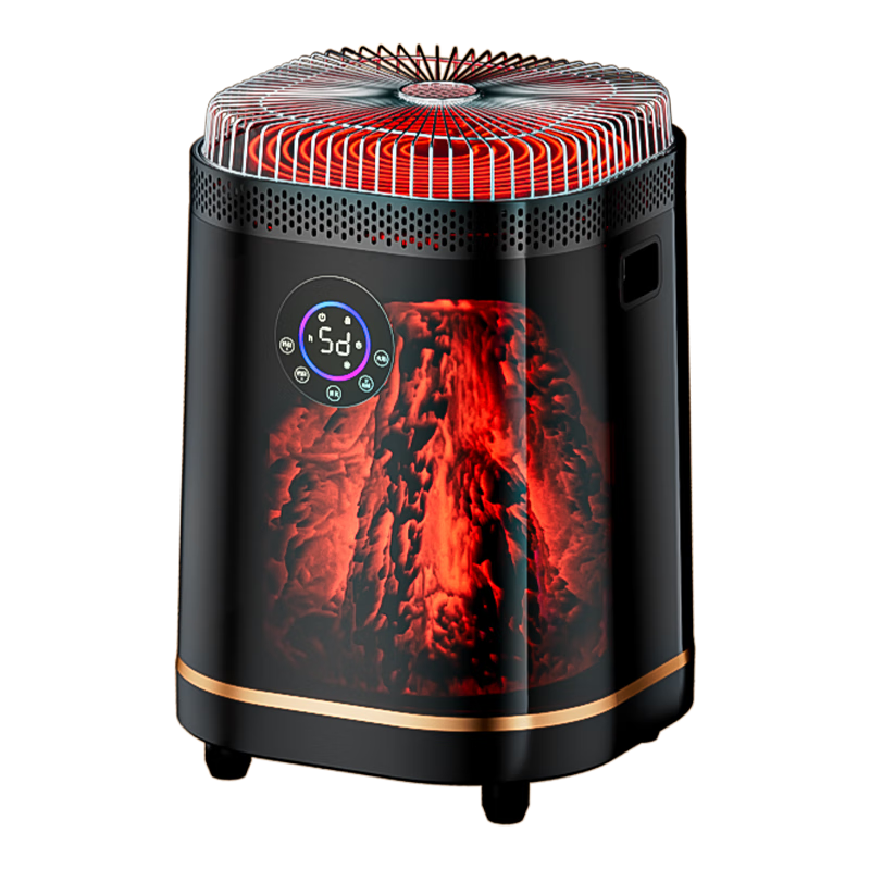 万利达围炉煮茶取暖器茶水炉智能语音电炉子电暖器暖风机3D仿真碳火焰壁炉烤火炉暖风机 升级围炉煮茶取暖器【智能语音】+暖桌+茶壶+烧烤架