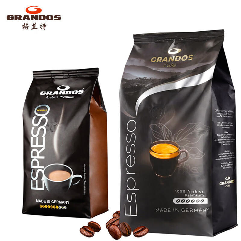 格蘭特咖啡豆現(xiàn)磨意式特濃阿拉比卡原裝中深烘焙 1袋 格蘭特咖啡豆250g