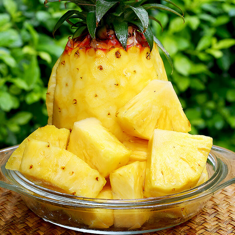 鲜友季海南金钻凤梨新鲜菠萝单果1.3-1.8斤现摘水果生鲜金菠萝 净重4.5-5斤(单果1.3斤起)