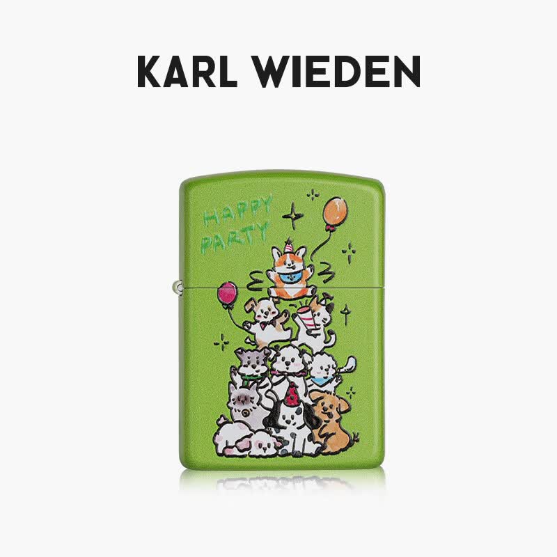 联kw卡尔威登防风煤油打火机可爱高颜值父亲节送老公爸