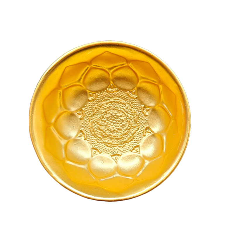 陕西歴史博物館陕西历史博物馆鸳鸯莲瓣纹文创金碗勺子套装创意冰箱贴饰品伴手礼 金碗·冰箱贴套装