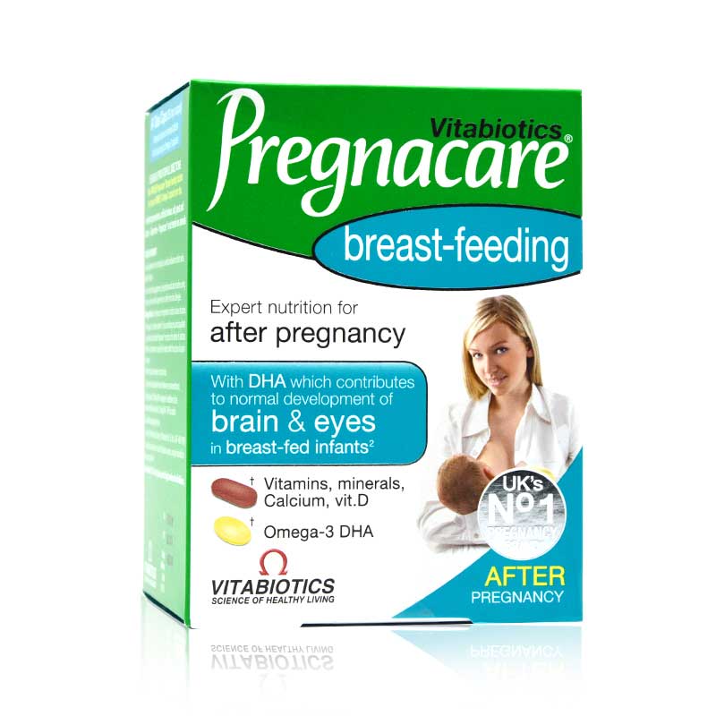 Vitabiotics英國(guó)pregnacare哺乳期孕婦產(chǎn)后復(fù)合維生素鈣葉酸dha魚油