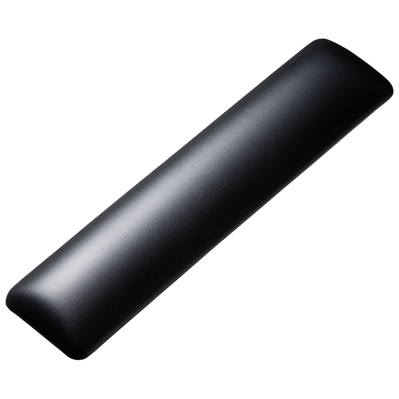 SANWA SUPPLY 人體工學(xué)鍵盤托 鍵盤手腕墊 機(jī)械鍵盤腕托 鼠標(biāo)墊護(hù)腕 底部防滑 GELPN LBK 黑色L號 鍵盤腕托