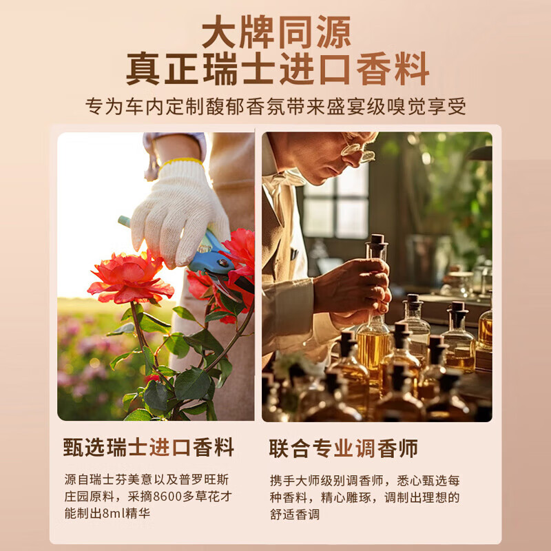 蕉爱车载香薰车用香水香氛车载香膏车内扩香除味除臭除醛持久淡香氛 永恒花园(若风180g)