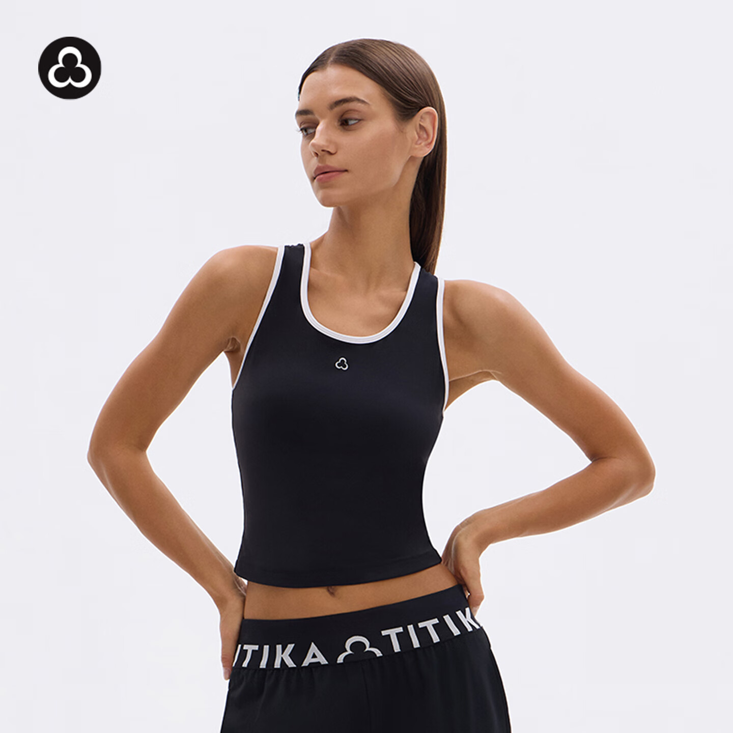 TITIKA ACTIVE运动内衣女防震跑步瑜伽背心58B11133 黑色 XS