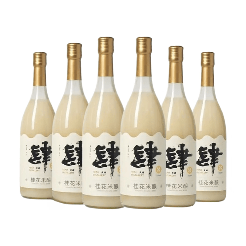 夜肆【2瓶裝新貨】夜肆米釀桂花米露750ml桂花米酒甜酒釀0.5低度微醺 桂花味750ml2瓶