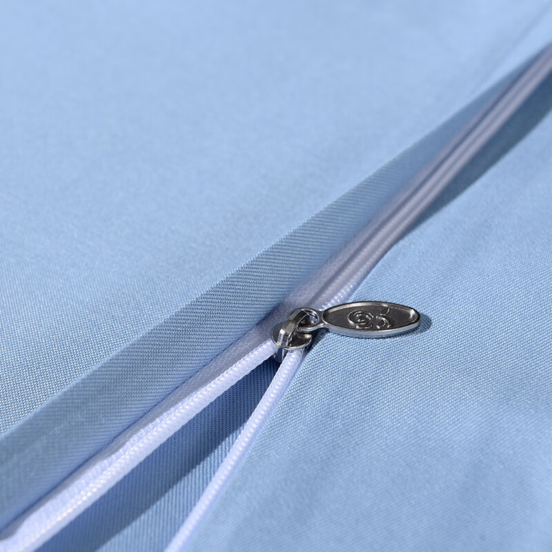 富安娜（FUANNA） 全涤磨毛四件套/静谧蓝 标准