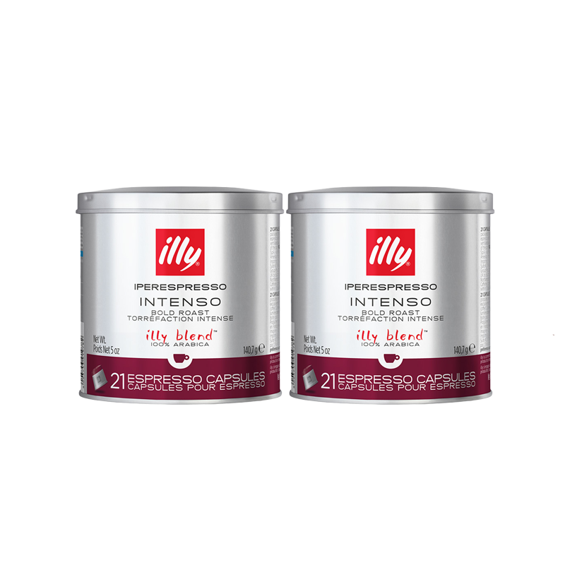 意利（illy）意大利深度烘焙咖啡胶囊21粒*2罐适用illy咖啡机原装进口