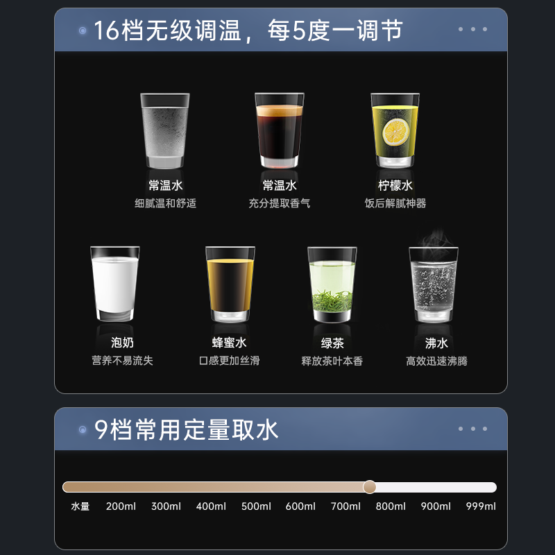 美菱(MeiLing)管线机家用净水器净饮机伴侣UV抑菌即热即饮五档控温一键触控壁挂式直饮饮水机 0016【自行安装·需搭配净水器使用】智能UV抑菌