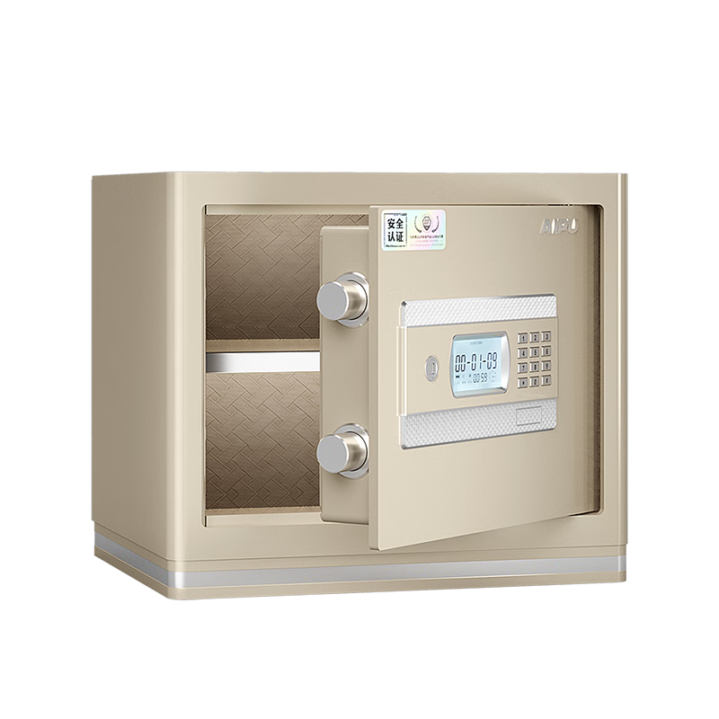 艾譜保險(xiǎn)箱家用 保險(xiǎn)柜辦公鑰匙電子密碼防盜 小型機(jī)械全鋼國(guó)標(biāo)認(rèn)證財(cái)務(wù)收納夾萬(wàn) 靈尚高30CM金