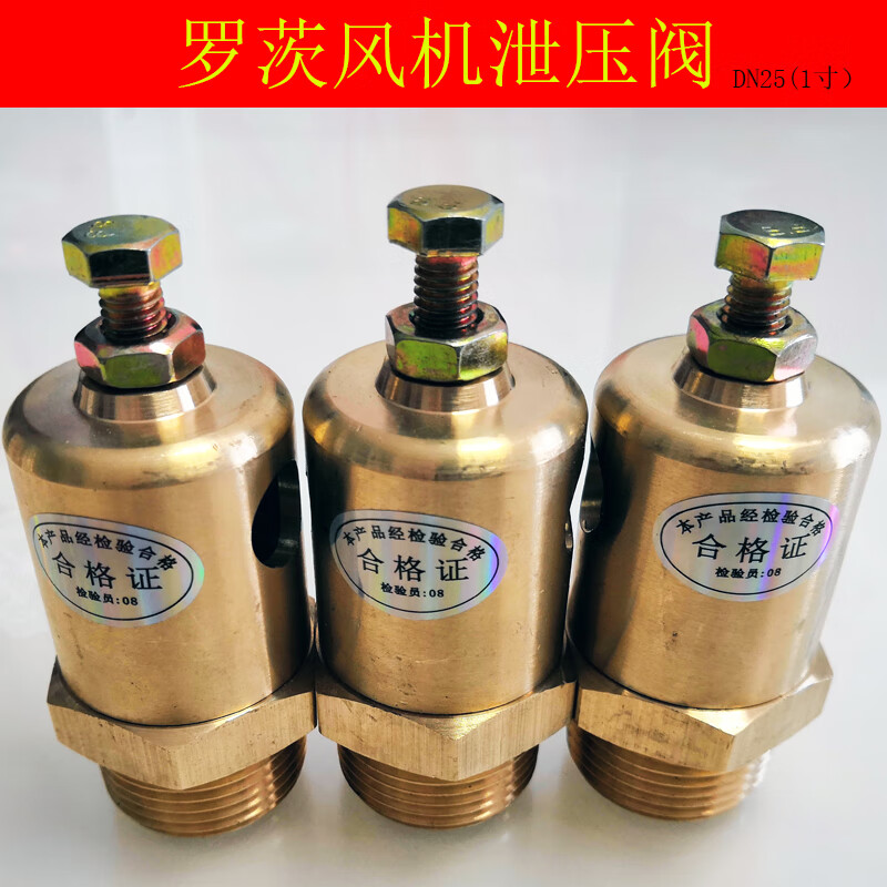 百事德通用泄压阀罗茨风机安全阀回转风机黄铜材质硬密封低压阀门