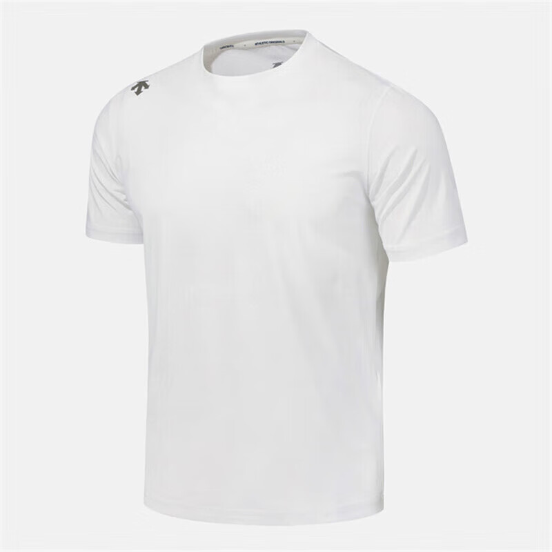 迪桑特（DESCENTE）男T恤 25夏季新品  男士跑步清凉图案半袖 耐健身运动短袖上衣 白色 / WHITE M (95) 男