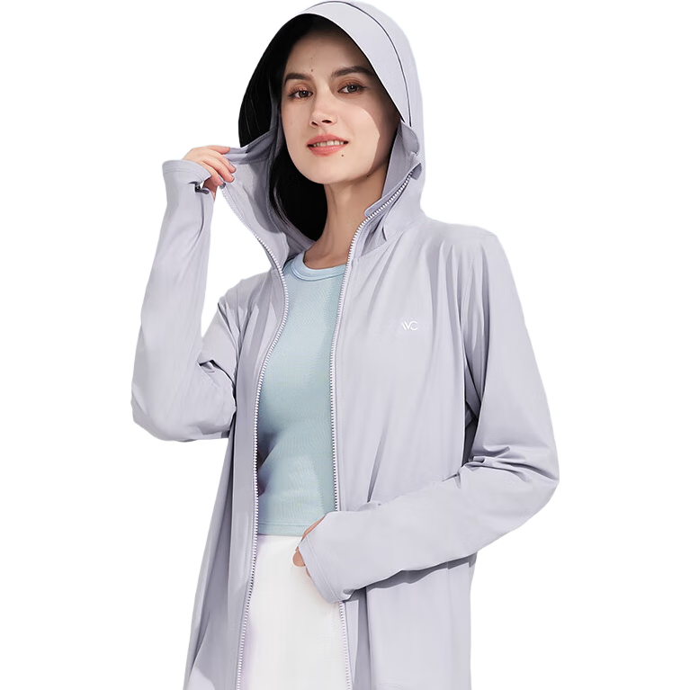 VVC成毅同款防晒衣女502UV防晒服冰感防晒户外运动透气防紫外线外套 香芋紫 (155-175CM/40-70KG)