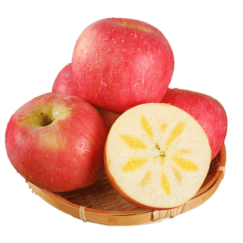 京觅新疆冰糖心阿克苏苹果 净重8斤 果径75-80mm 水果源头直发包邮